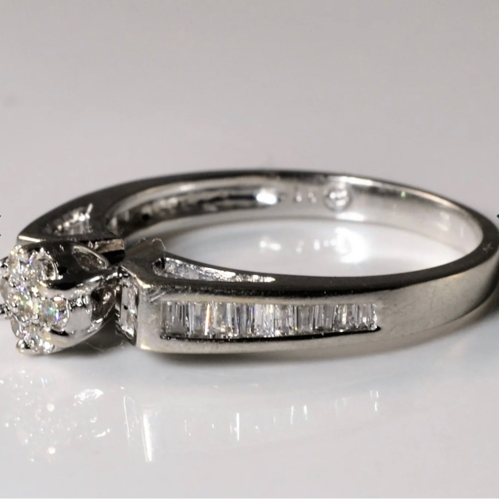 Baguette Diamond Cluster Engagement Ring

0.36ctw | SZ 6.75